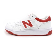 New Balance white/team red 480 sneaker